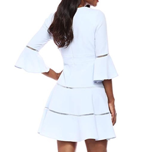 ๐ซSOLD๐ซ NWOT Eliza J Baby Blue Bell Flare Dress - Picture 2 of 7